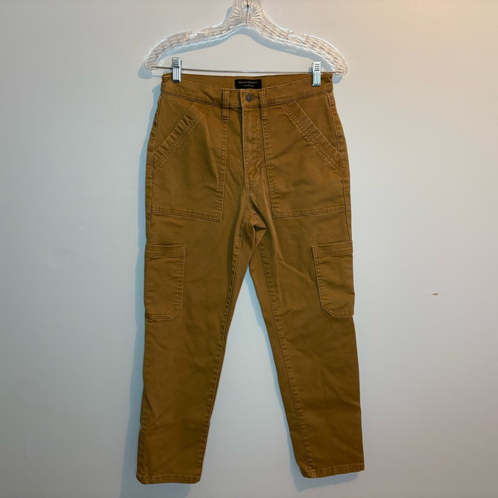 Banana Republic Women’s Deep Khaki Patch Pocket Size 29/8 High Rise Slim Fit EUC
